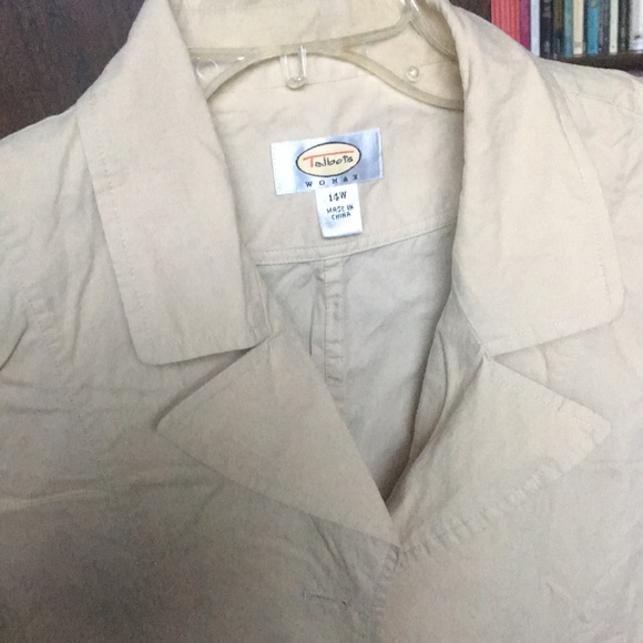 Talbots spring jacket tan 14W - Picture 4 of 5